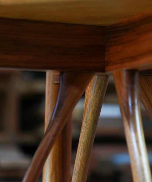An Objet D'art stand designed for Australian homes and made from native timbers.