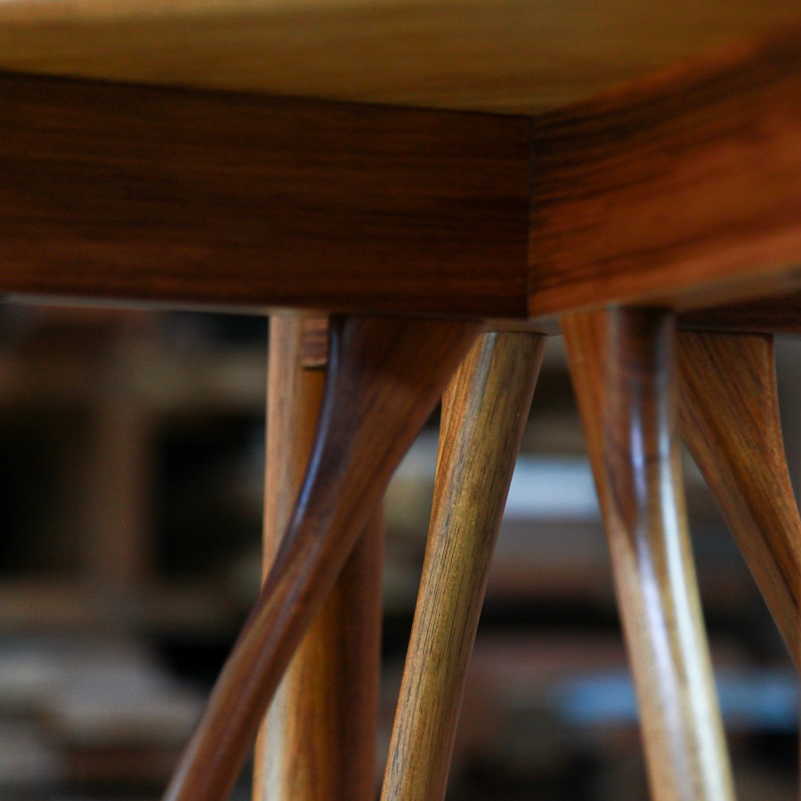 An Objet D'art stand designed for Australian homes and made from native timbers.