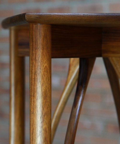 An Objet D'art stand designed for Australian homes and made from native timbers.