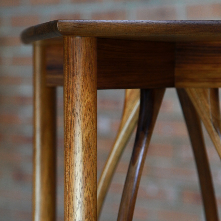 An Objet D'art stand designed for Australian homes and made from native timbers.