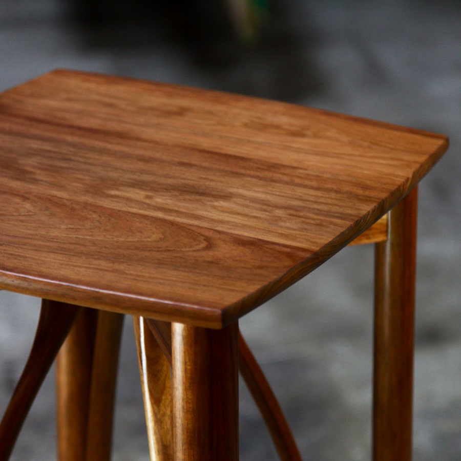An Objet D'art stand designed for Australian homes and made from native timbers.