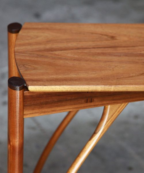A hall table designed for Australian homes made from native timbers.