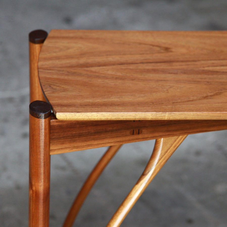 A hall table designed for Australian homes made from native timbers.