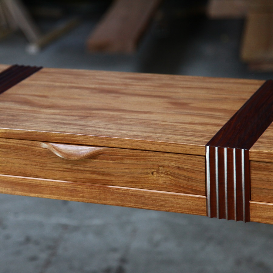 A side table designed for Australian homes and crafted from native timbers.