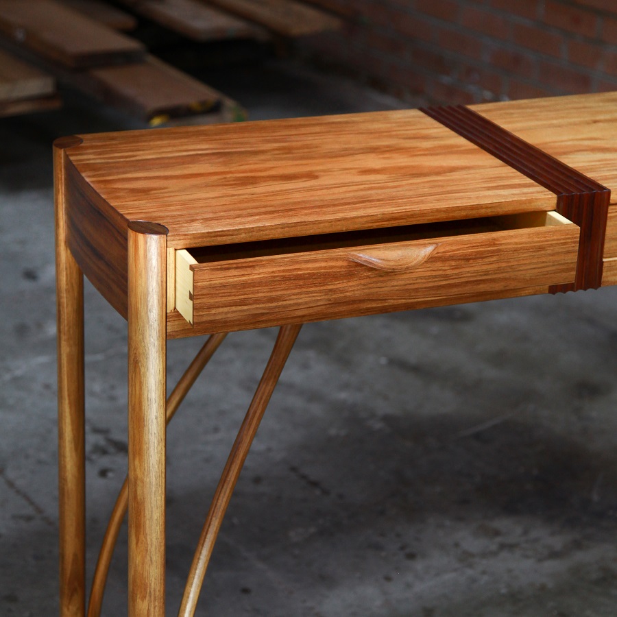 A side table designed for Australian homes and crafted from native timbers.