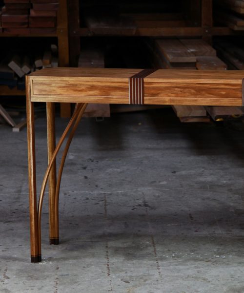 A side table designed for Australian homes and crafted from native timbers.