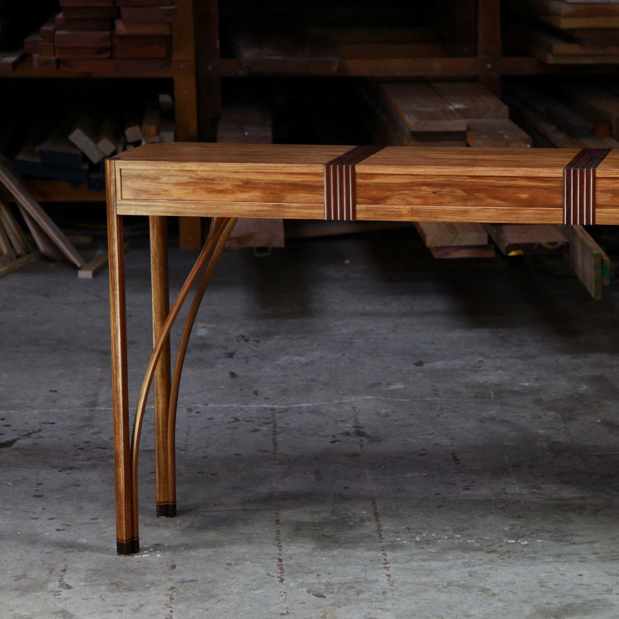 A side table designed for Australian homes and crafted from native timbers.