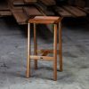 A bar stool designed for Australian breakfast bars made from native timbers.