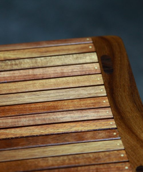 A bar stool designed for Australian breakfast bars made from native timbers.