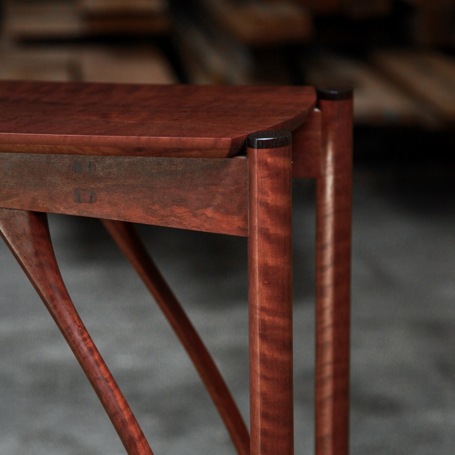 A hall table designed for Australian homes made from native timbers.