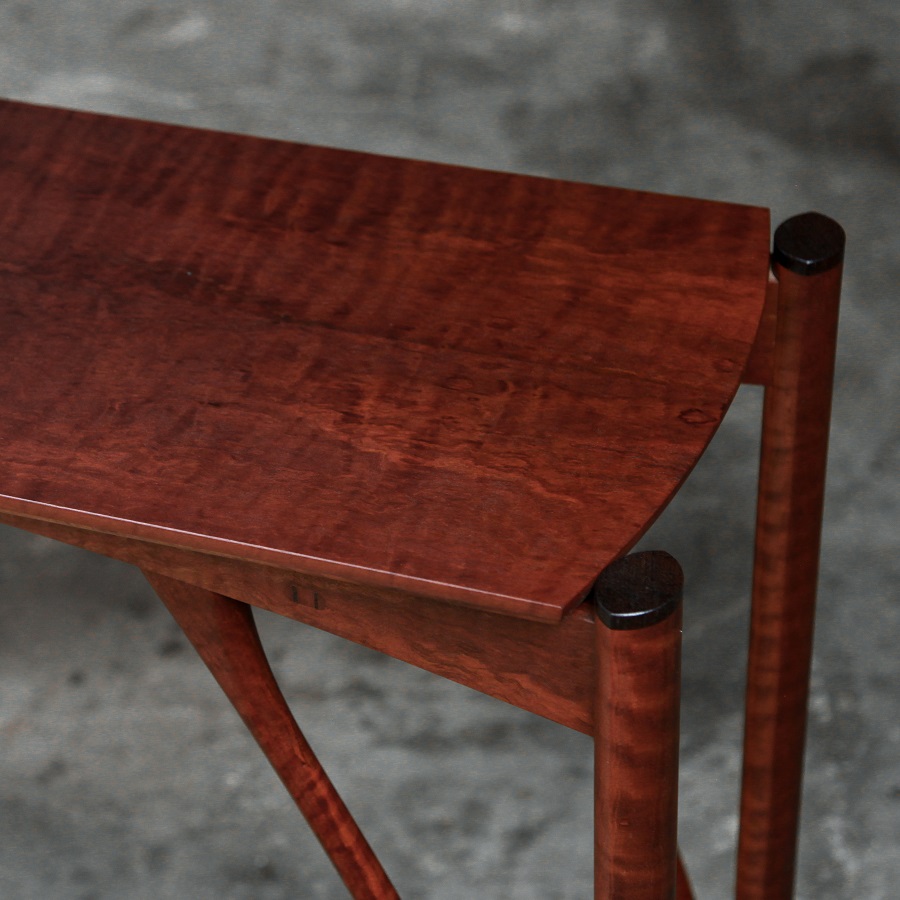 A hall table designed for Australian homes made from native timbers.