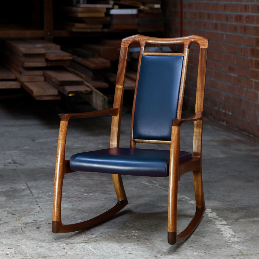 A working rocking chair made for Australian conditions from Australian native timbers