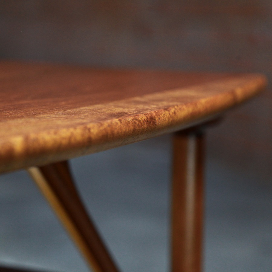 A coffee table designed for Australian homes made from native timbers.