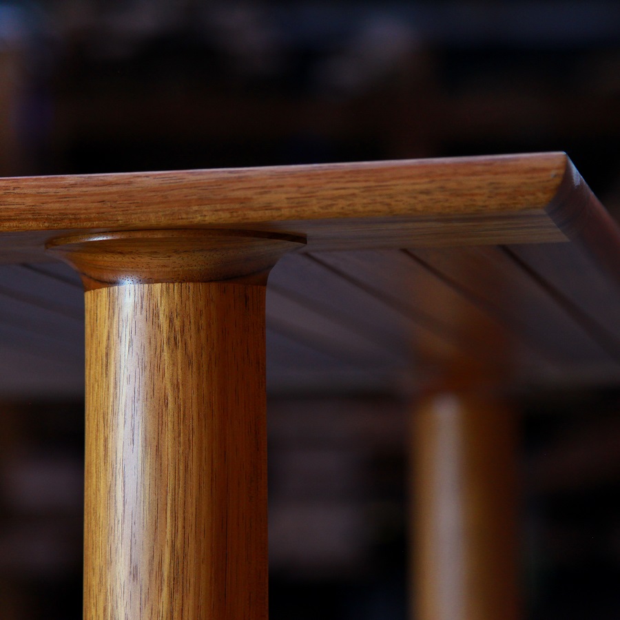 A coffee table with magazine shelf designed for Australian homes and crafted from native timbers.