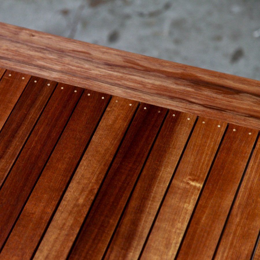 A coffee table with magazine shelf designed for Australian homes and crafted from native timbers.