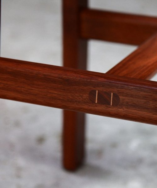 A bar stool designed for Australian breakfast bars made from native timbers.