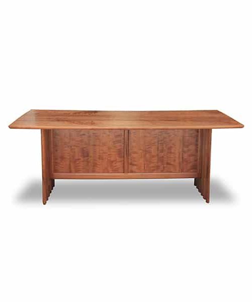 The Corrugated Desk in fumed myrtle
