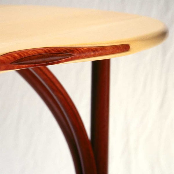 Tripod Desk in rockmaple, red gum and gidgee
