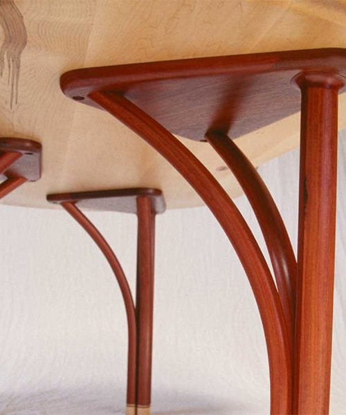 Tripod Desk in rockmaple, red gum and gidgee