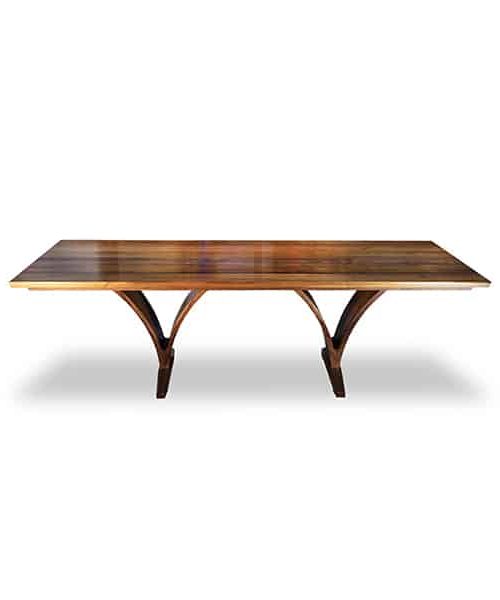 Contour dining table in blackwood